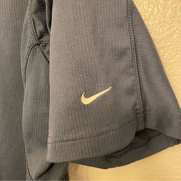 Nike Golf sphere dry embroidered logo navy blue womans Polo Persimmon Country L - Picture 4 of 9